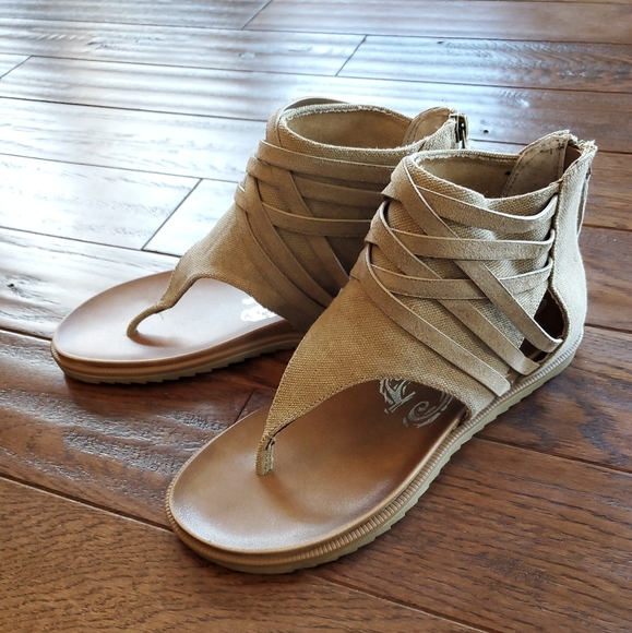 Sizes 6-11 Authentic Gypsy Jazz Sandals Carly Tan - Picture 3 of 3